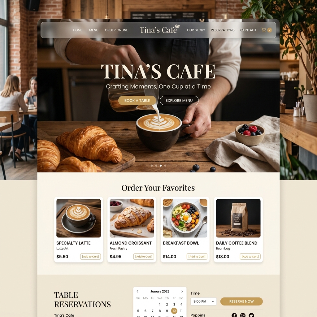 Tina's Cafe preview